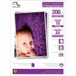 Papel Glossy Photo Foto A4 c/ 10fls 200Gr mLtPE011