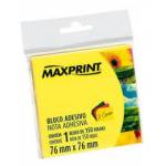 Bloco Adesivo Neon 76x76mm Cores Diversas Maxprint