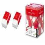 Borracha Branca com Cinta Plat Office Pequena c/12ud Faber-Castell