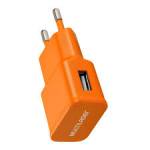 Carregador Plug Portatil de Parede 2 Pinos Celular e Outros Laranja mLtCB080L Multilaser