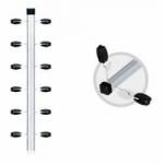 Haste Quadrada Frisada 25x25 1,0mt