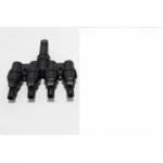 Conector Solar Fotovoltaicos MC4 1 Femea FxM 4 Macho 6mm PbS