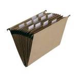 Pasta Suspensa C/12 Divisorias Marmorizada Marrom Dello