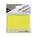 Bloco Notas Adesivas 100mts 101x76mm Amarelo PopOffice
