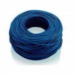 Cabo p/RJ45 Cat5 4p CFTV ou LAN Azul pç 1.0mt Elgin