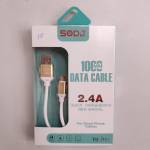Cabo USB p/Celular e Dvs  v8 Rapido 2.4A com 1.0mt Sodj