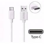 Cabo USB p/Celular e Dvs Rapito 1.0mt Tipo C Type-C 3.1A Branco