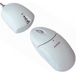 Mouse Sem Fio Usb Esfera s/Fio Ps2 Branco 2011X