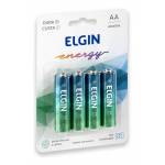 Pilha AA 2A Alcalina c/4uds ELGIN