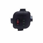 FILTRO DE LINHA TORRE QUALITRONIX QCFL4-PPUSB 4 TOMADAS 3 USB