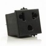 Tomada de Força Tripolar Preta