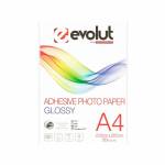PAPEL FOTOGRAFICO EVOLUT AUTO ADESIVO 130G A4 50FLS