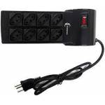 Filtro de Linha Ext. com 8 Tomadas Fl-82bk  C3T