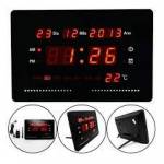 Relogio Digital Data e Temperatura Vermelho Le2114 Bivolt