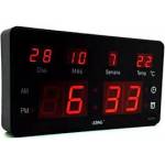 Relogio Digital Data e Temperatura Vermelho Le2115 Bivolt