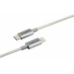 CABO USB-C + USB-C 1,5M NYLON BRANCO