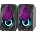 Caixa de Som RGB 12w  2x6w Usb e Ps2 Golden