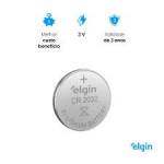 PILHA MOEDA ELGIN 3V CR2032 200MAH LITIO ELGIN OEM