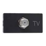 TOMADA ANTENA TIPO F 1M PRETA PIAL PLUS+ LEGRAND