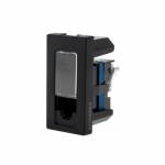 TOMADA DADOS LCS2 RJ45 CAT6 1M PRETA LEGRAND