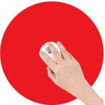 Pad Mouse PadMouse MousePad Redondo Vermelho