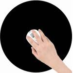 Pad Mouse PadMouse MousePad Redondo Preto
