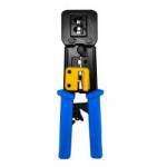 Alicate Climpar CAT5 e CAT6 Conector  RJ45, RJ12 e RJ11 de 4,6 e 8 Vias Vazado