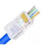 Conector RJ45M Cat6 e Cat5 Vazado 8P8C Oem