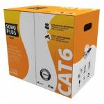 Cabo de Rede c/ 30mts Cat6 Preto Soho plus