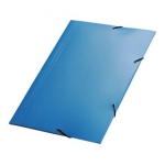 Pasta de Papelão c/Elastico c/Aba Azul 