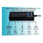 Hub 4P USB 3.0 Preto Hoop