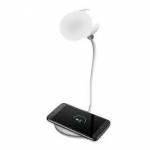 Luminária de Mesa Led, Caixa de Som e Carregador sem Fio  Lumi Play Branca Elgin