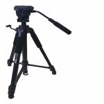 Tripé Profissional Cabeça Semi Hidráulica com altura138x170cm para câmera fotográfica e Vídeo