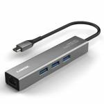 COMBO USB-C 3 PORTAS USB 3.2 + 1 LAN COMTAC