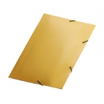 Pasta de Papelão c/Elastico c/Aba Amarelo