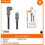 Cabo Tipo IPHONE  1.2mt  180G CB90 Agold