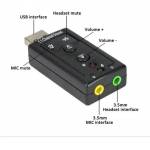 Placa de Som USB 2.0 Cnhannel Sound 7.1 Cov020 Dani