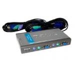 Chaveador KVM  4x1 Ps2 c/Dois Cabos D-link