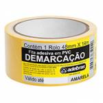 Fita Adesiva Demarcação PVC Silver Tape 48x14 Amarela Adelbras