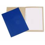 Pasta Dobrada c/Grampo Plastico Azul Escuro Polycart