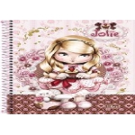 Caderno Capa Dura 10m 10x1 200Fls Julie