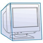 Capa p/Monitor Crt 17/18 Pol. e outras útilidades
