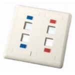 Espelho RJ45 6f 4X4 c/2 Saidas Cb75442