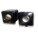 Caixa de Som USB Mini Preta/Prata GM