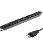 Filtro De Linha 12T Rack 19 Pol. Regua RCG Preto