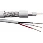 Cabo Coaxial 59 95% + Trip c/100mts Branco Megatron