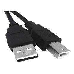 Cabo USB 2.0 AM/BM 1.8mt Preto