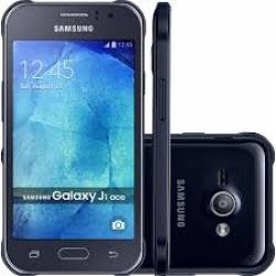 Celular Smartphone Galaxy J1 2 Chips, 3G, Tela 4'',  5MP, 8GB, Android 4.4 DC 1.3 GHz Preto Samsung