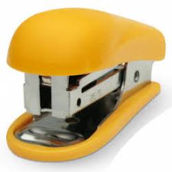 Grampeador Mini Plastico Maxprint Amarelo