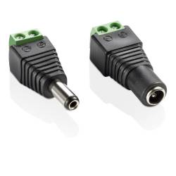 Conector Plug Femea P4 Força Parafuso CFTV c/100pçs mLtSE128 Multilaser